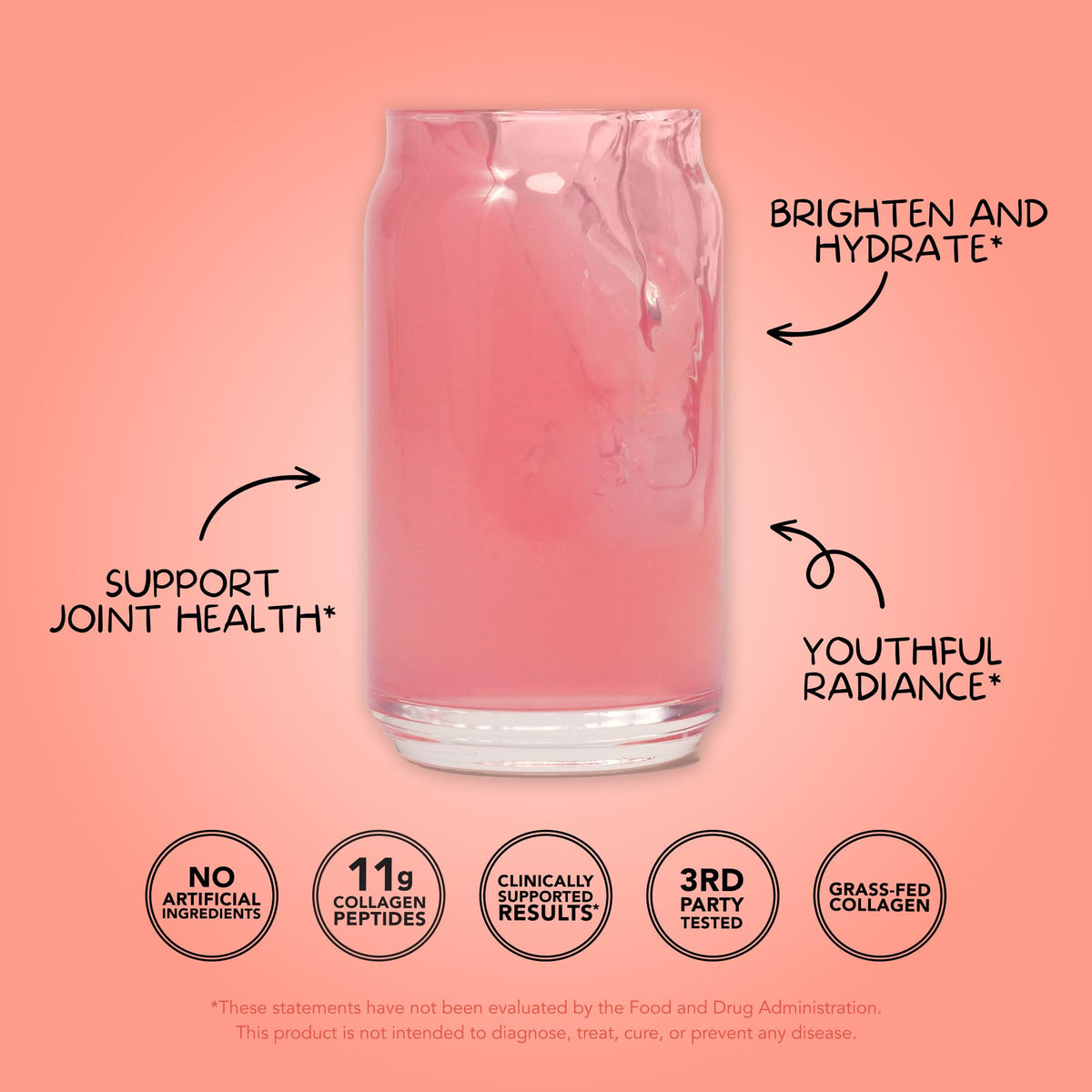 Collagen + Beauty Blend Clean Simple Eats ingrédients sur table