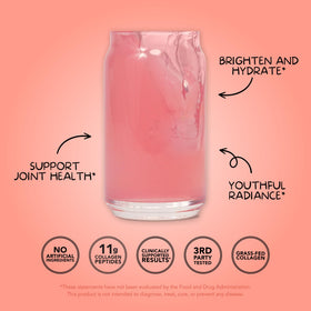 Collagen + Beauty Blend Clean Simple Eats ingrédients sur table