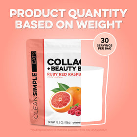 Collagen + Beauty Blend Clean Simple Eats mélange avec eau froide