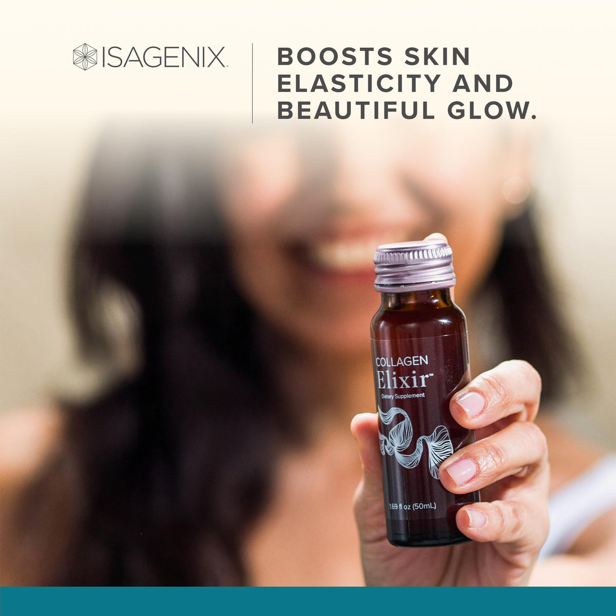 Collagen Elixir Isagenix dans un cadre naturel
