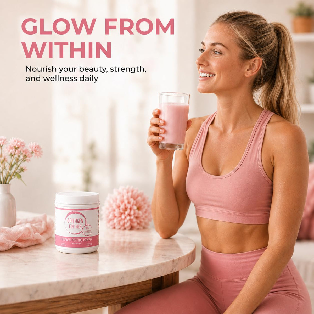 Collagen For Her Collagène Hydrolysé avec cuillère de mesure