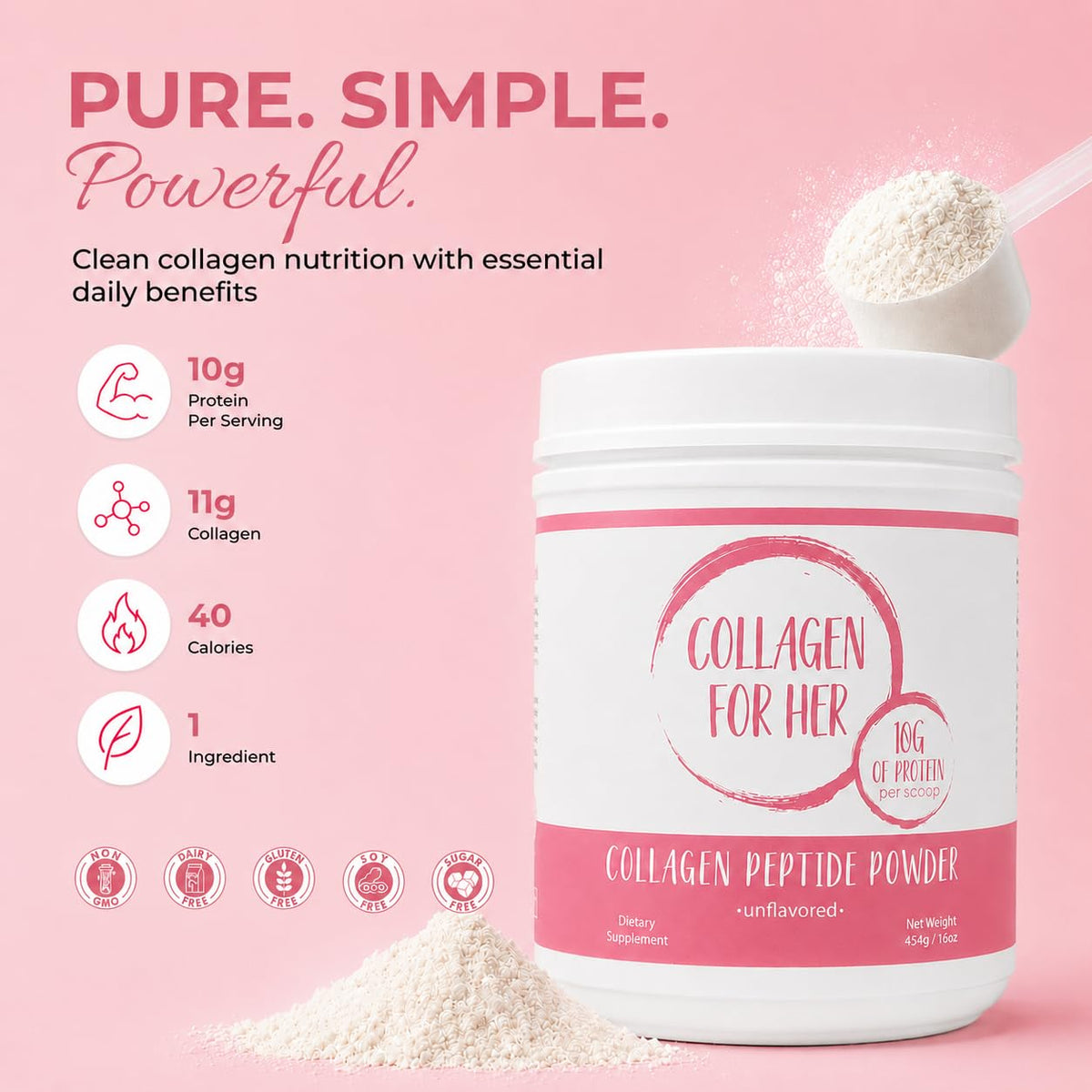 Collagen For Her Collagène Hydrolysé utilisé dans un smoothie