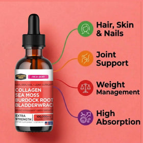 Collagen Mojo Collagène Liquide goutte à goutte sous la langue