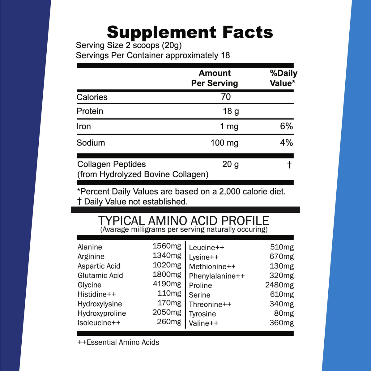 Collagen Peptides Hydrolysés quality Source 12,7 oz poudre dans un verre