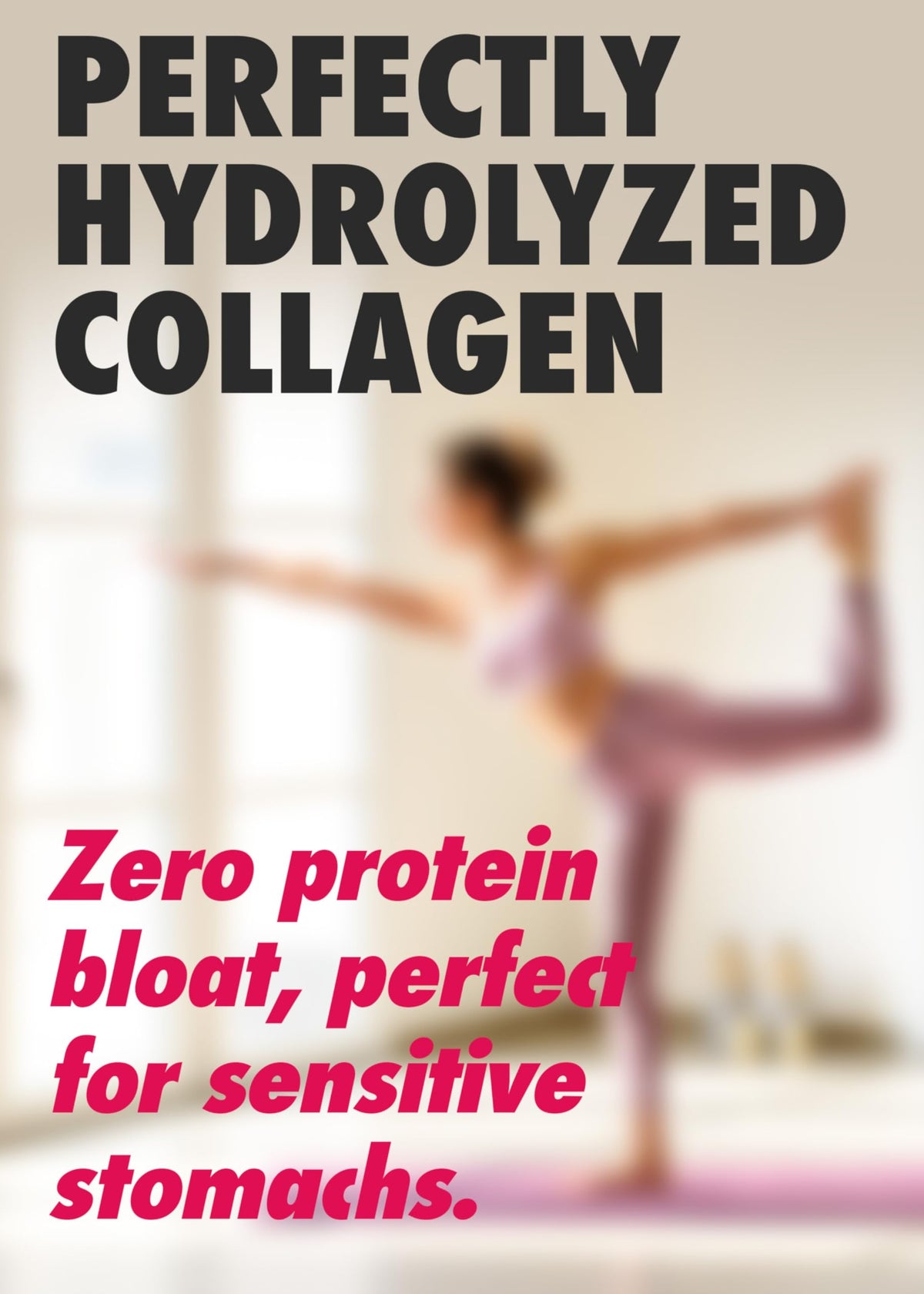 Collagène AminoSculpt dans un verre prêt à consommer