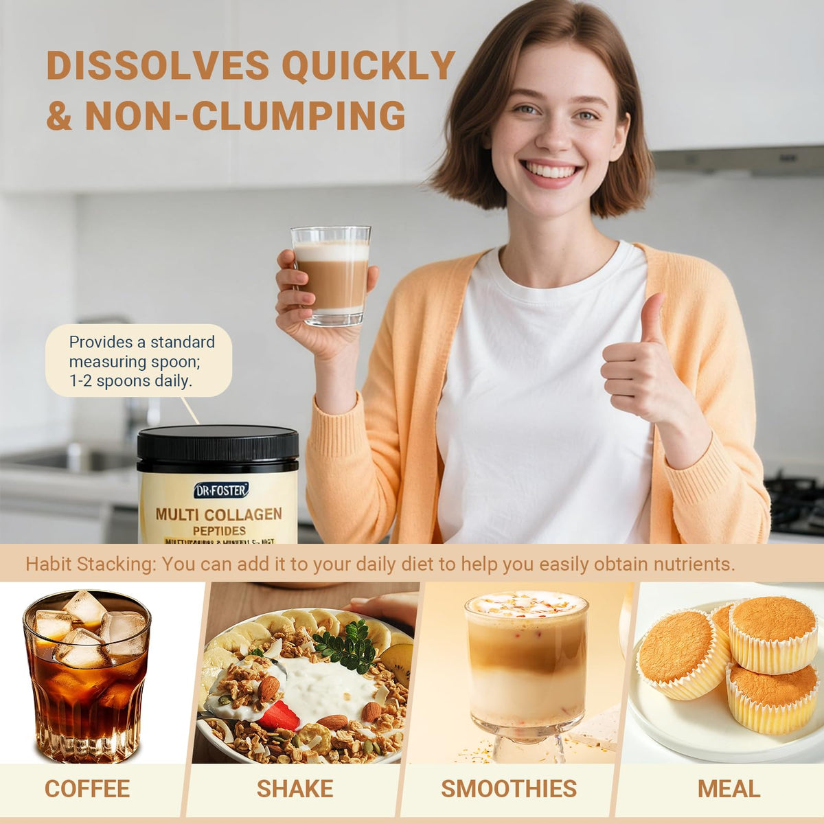 Collagène DRFOSTER à côté d'autres compléments alimentaires