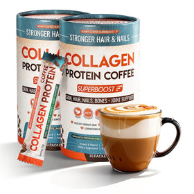 Collagène en poudre Skinny Coffee SuperBoost 630g vue de face