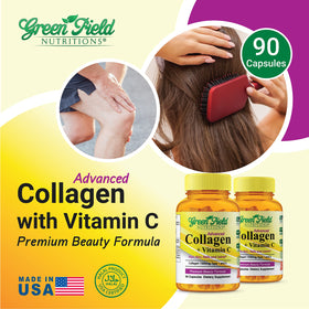 Collagène Halal 1500 mg, capsules sur fond blanc