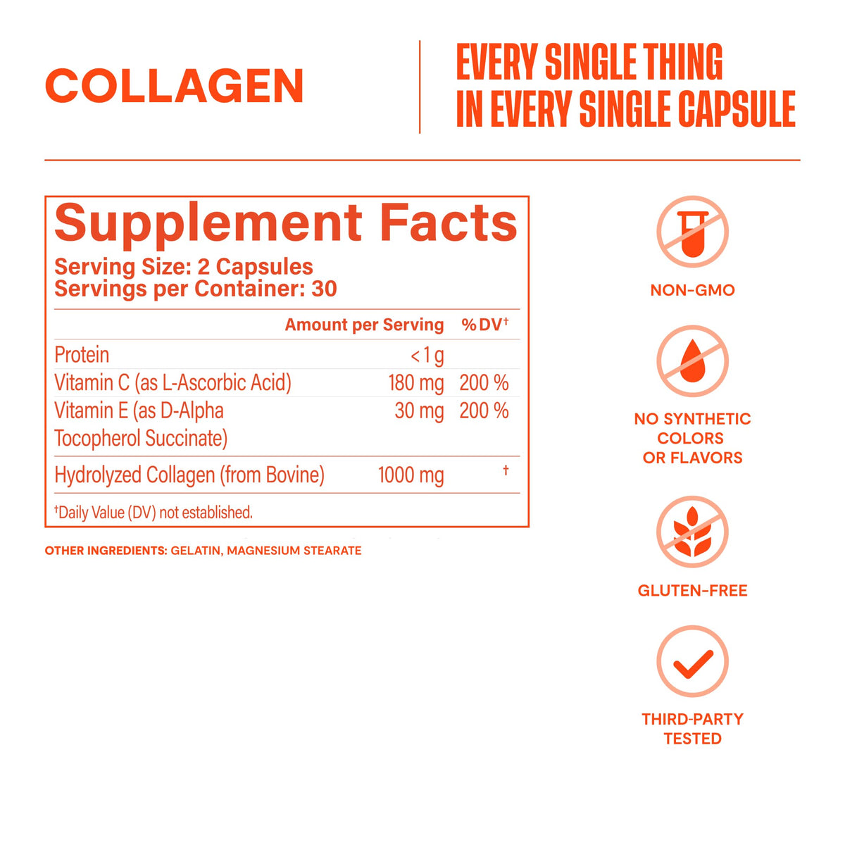Collagène Health By Habit avec des éléments de soin de la peau