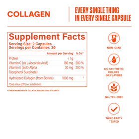 Collagène Health By Habit avec des éléments de soin de la peau