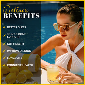 Collagène LEMON & CO. avec des ingrédients bio comme des citrons et du fruit de moine