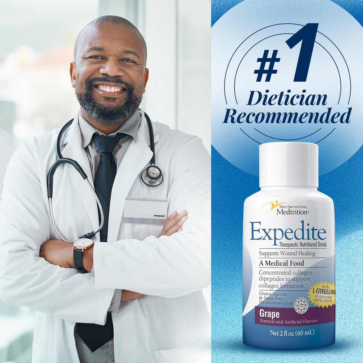 Collagène liquide Medtrition en format pratique de 2 oz