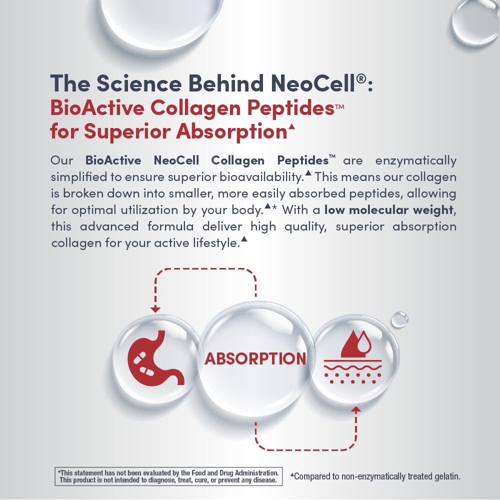 Collagène liquide NeoCell avec des ingrédients naturels autour