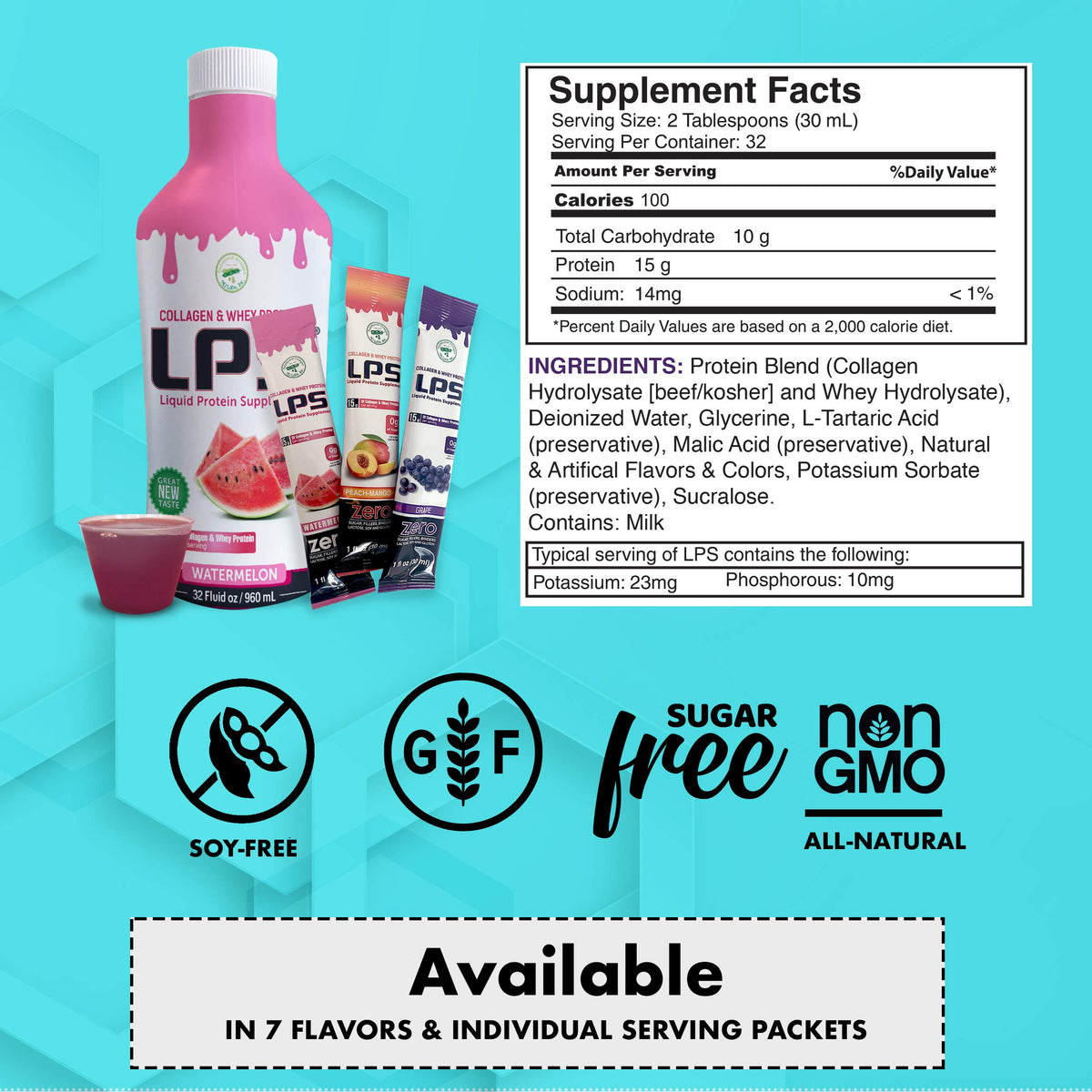Collagène liquide Nutritional Designs en sachets individuels
