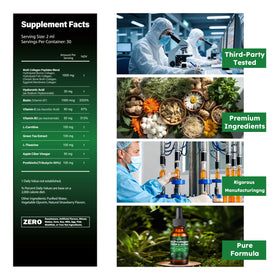 Collagène liquide Scibalia 10-en-1 avec des accessoires de santé