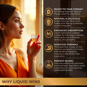 Collagène liquide XParadigm prêt à boire avec une fraise