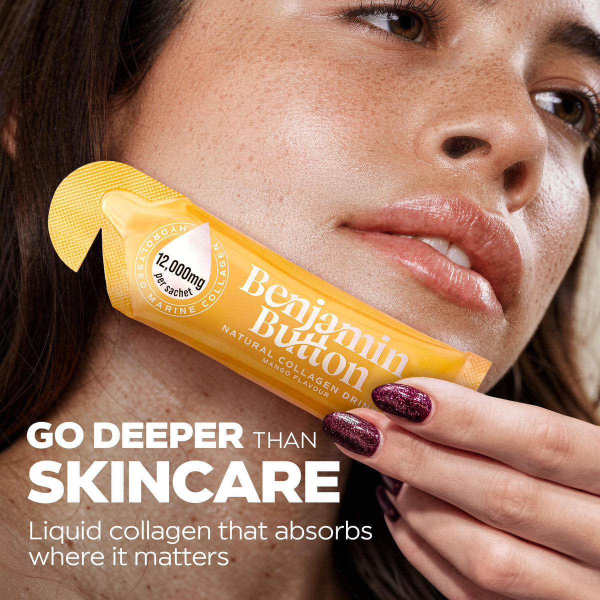 Collagène marin Benjamin Button 12 000mg avec fruits tropicaux