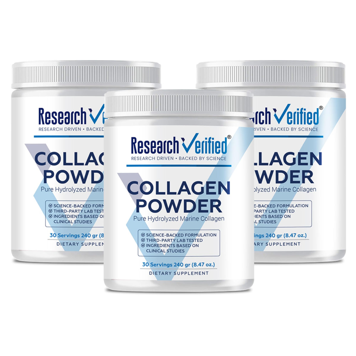 Collagène marin hydrolysé Research Verified 1120g vue de face
