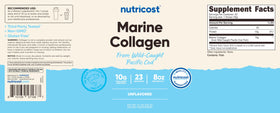 Collagène marin Nutricost avec des ingrédients naturels