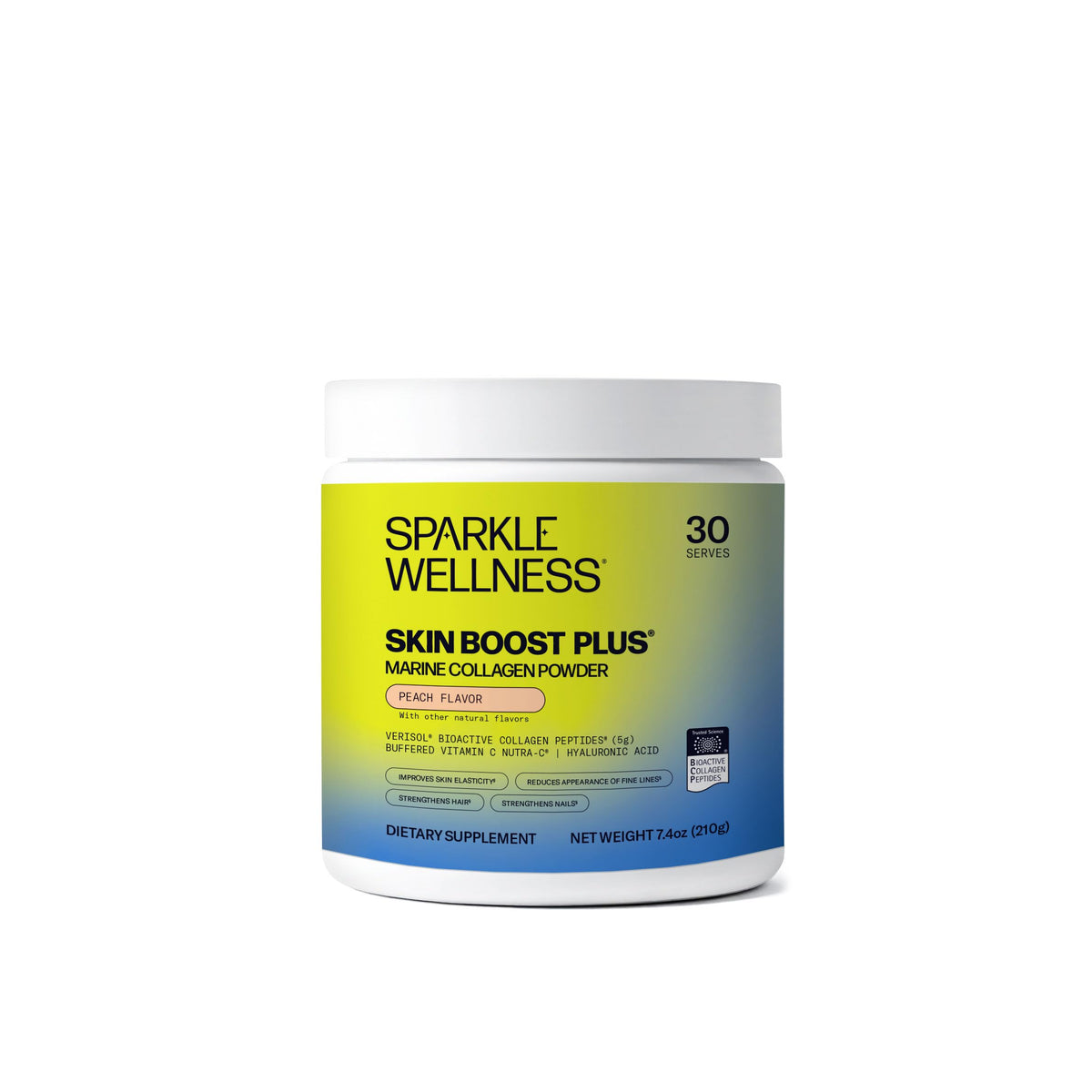 Collagène Marin VERISOL de Sparkle Wellness en pot vu de face
