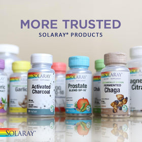 Collagène osseux complet SOLARAY, flacon ouvert montrant les capsules