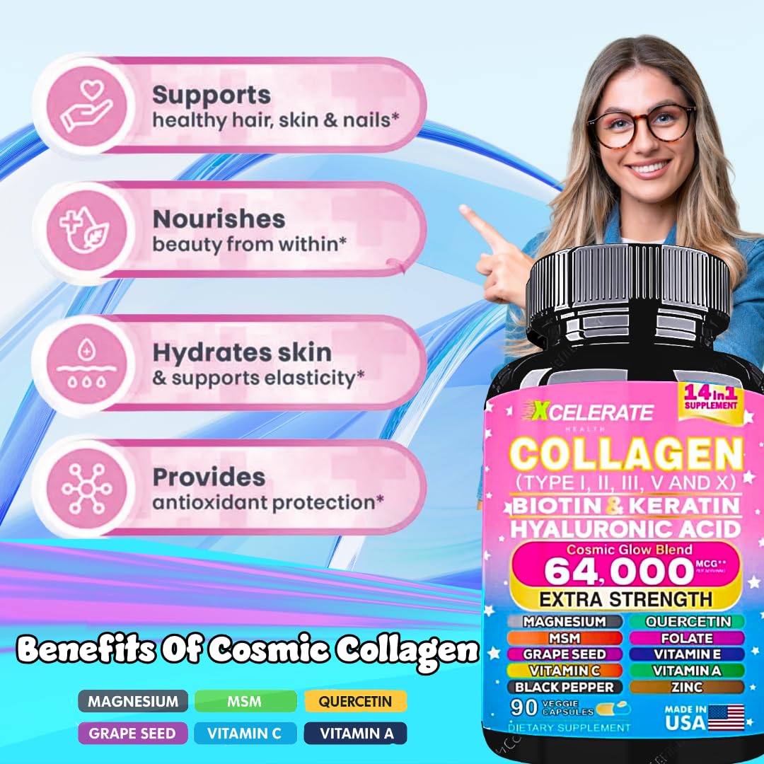 Collagène Peptides 14-en-1 Complex NeuVelleNutrition avec smoothie
