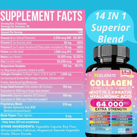Collagène Peptides 14-en-1 Complex NeuVelleNutrition étiquette des ingrédients