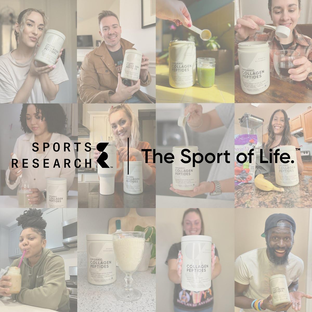Collagène Sports Research en utilisation dans un smoothie