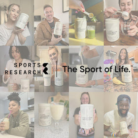Collagène Sports Research en utilisation dans un smoothie