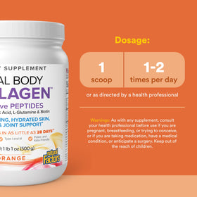 Collagène Total Corps Natural Factors 500 g avec cuillère doseuse