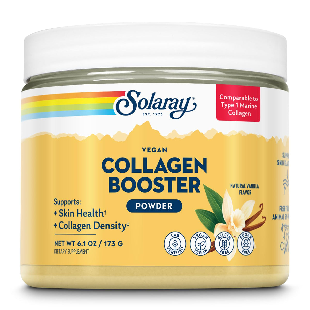 Collagène Végétal SOLARAY 240g vue de face