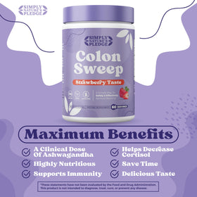 COLON SWEEP Poudre de Psyllium, mélange dans un shaker