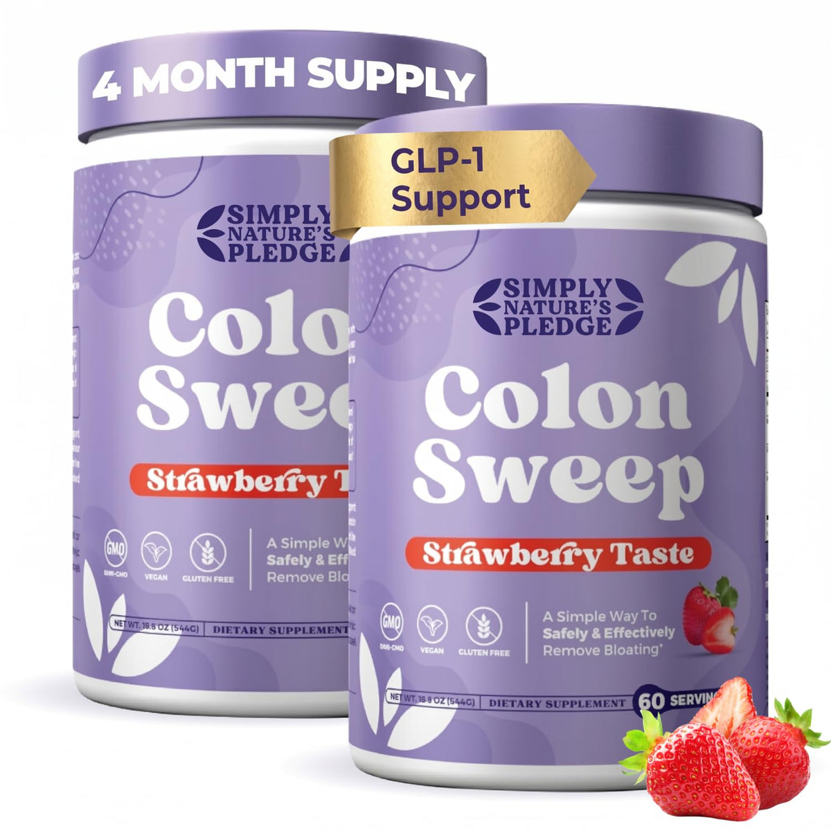 COLON SWEEP Poudre de Psyllium saveur fraise, paquet avant