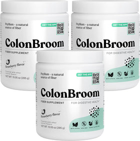 ColonBroom Poudre de Psyllium Fraise 1111g vue de face