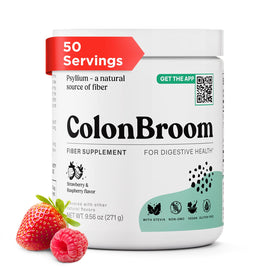 ColonBroom Poudre de Psyllium Fraise 345g vue de face