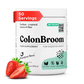 ColonBroom Poudre de Psyllium Fraise 358g - vue de face