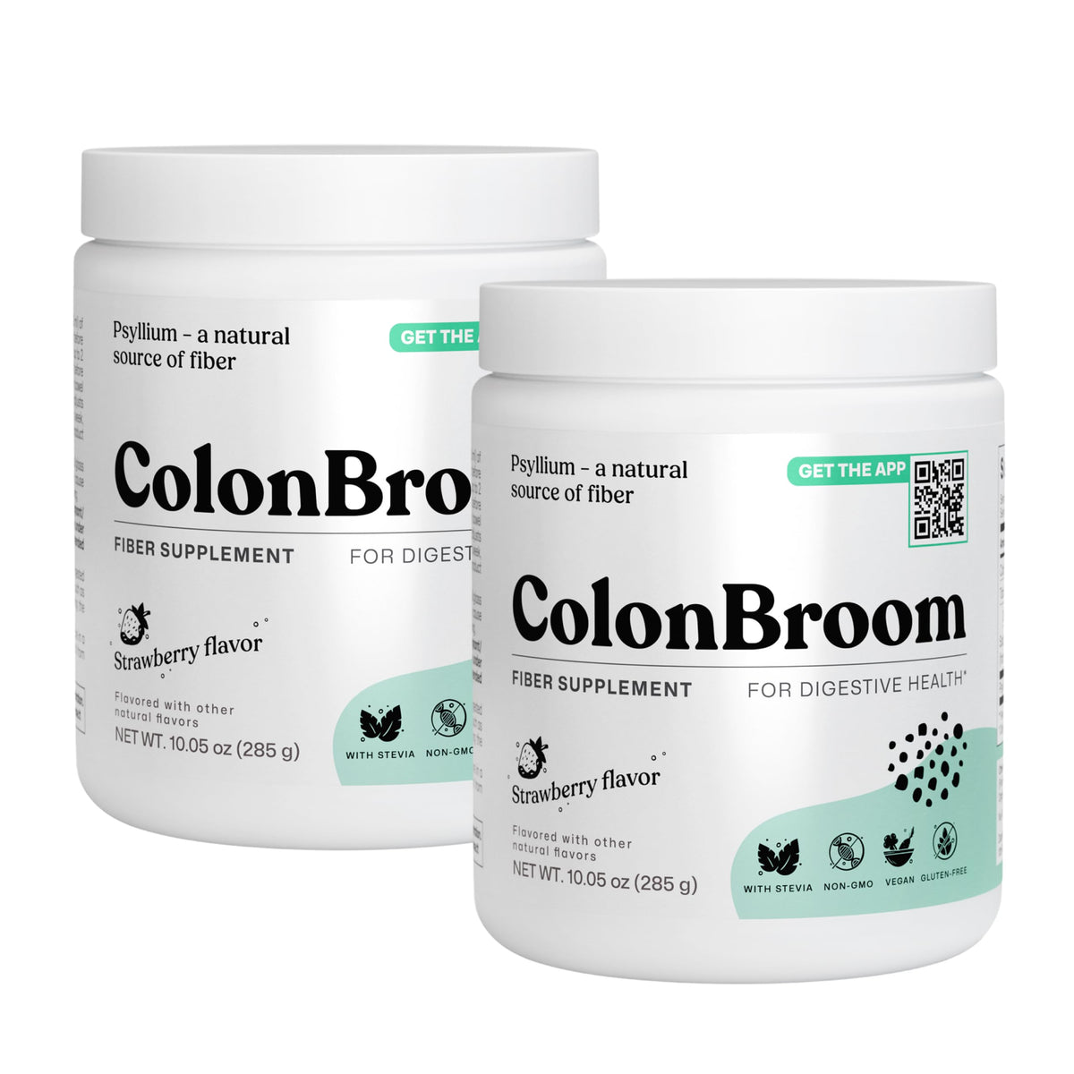 ColonBroom Poudre de Psyllium Fraise 740g vue de face