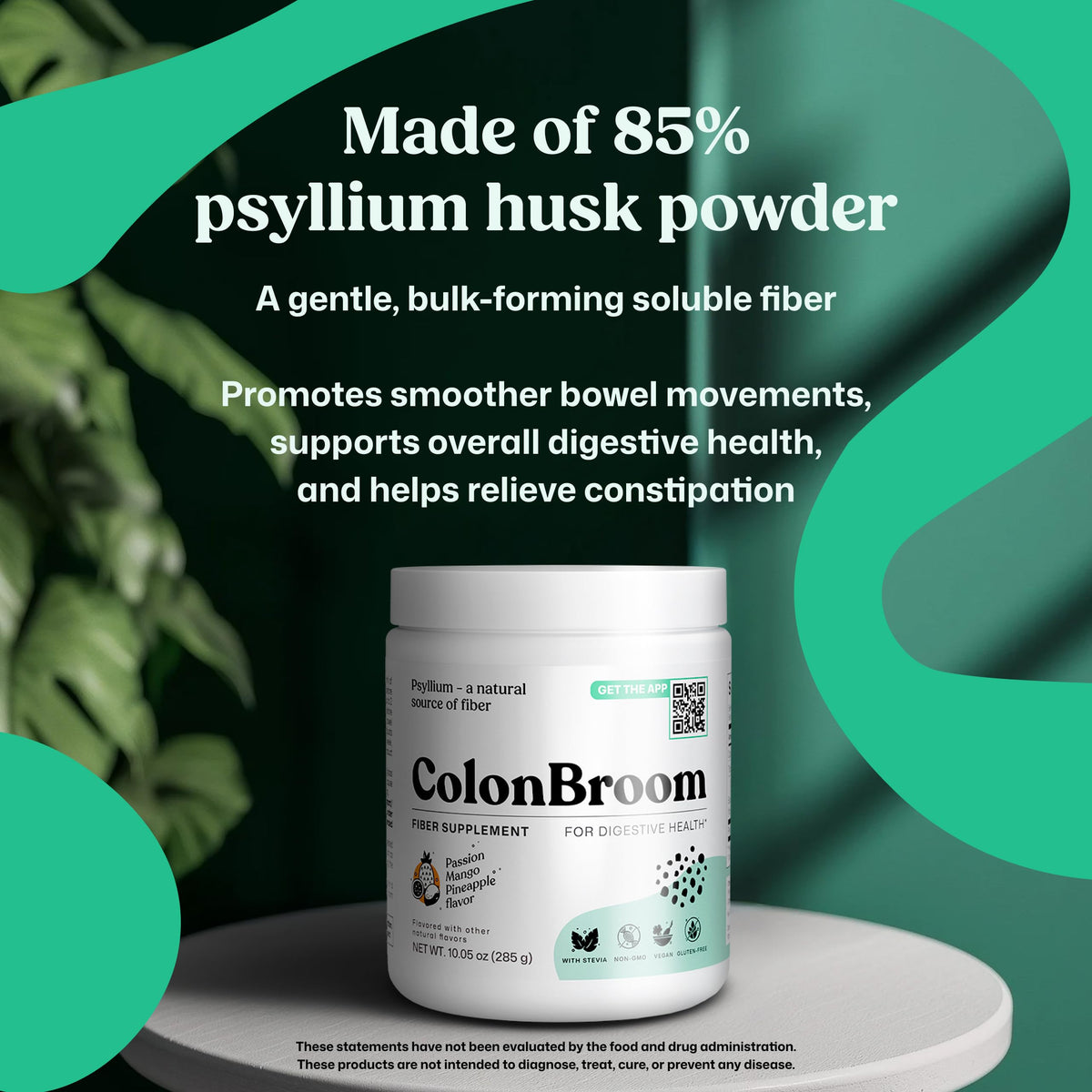 ColonBroom poudre de psyllium fruits tropicaux, emballage