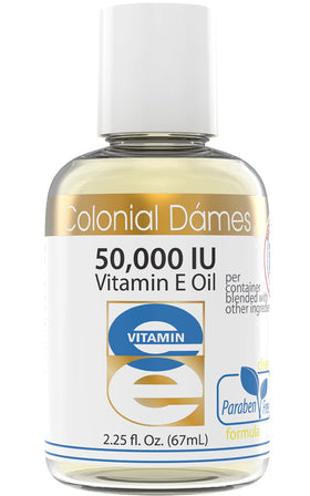 Colonial Dames Huile de Vitamine E 50 000 UI flacon vu de face