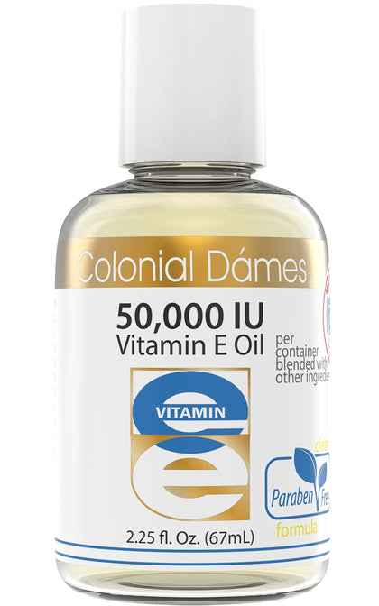 Colonial Dames Huile de Vitamine E 50 000 UI flacon vu de face