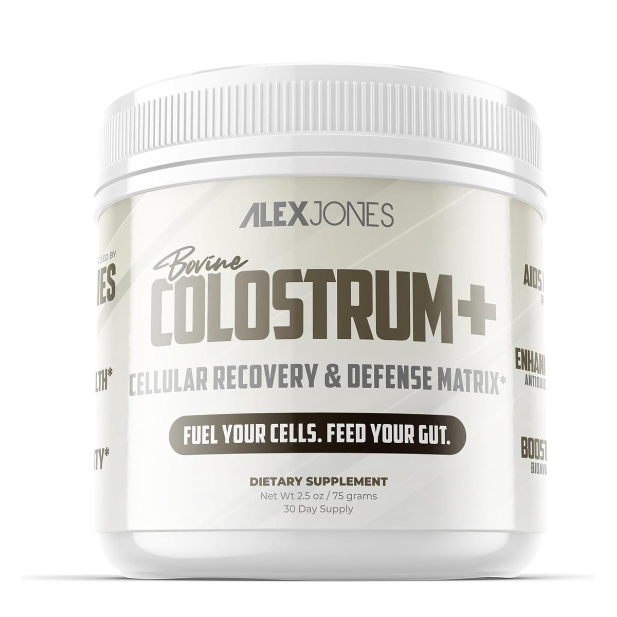 Colostrum+ Alex Jones Naturals 132g emballage avant