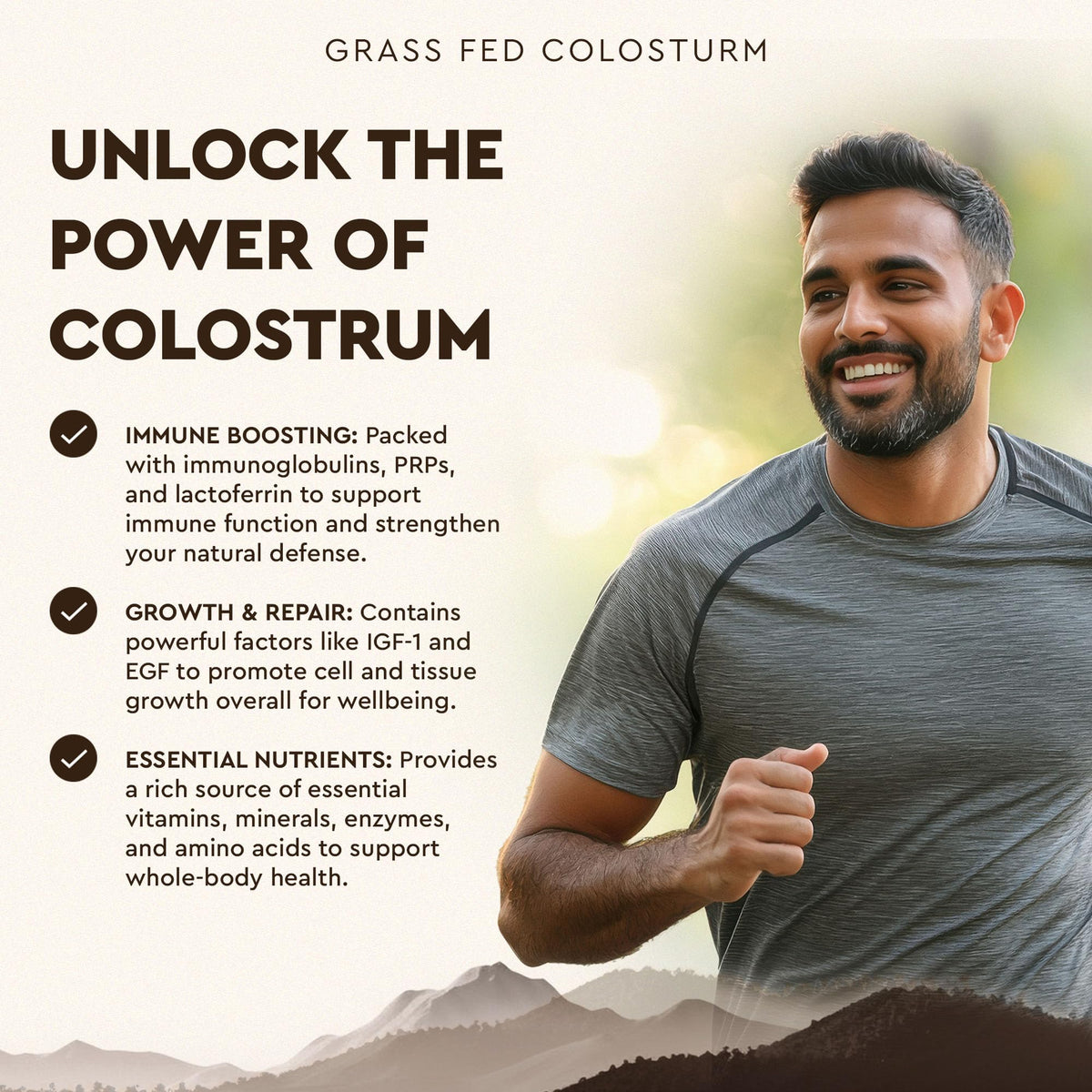 Colostrum de bœuf Ancestral Supplements 3000mg avec dosage recommandé