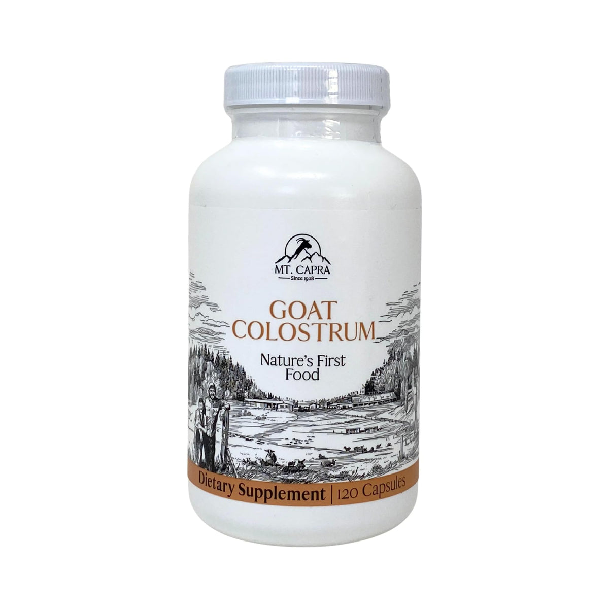 Colostrum de Chèvre Mt. Capra 120 capsules, vue de face