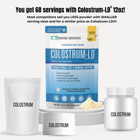 Colostrum-LD Poudre de Colostrum Liposomal 12oz Vanille vue de côté