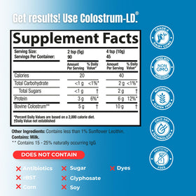Colostrum-LD Poudre de Colostrum Liposomal 472g emballage