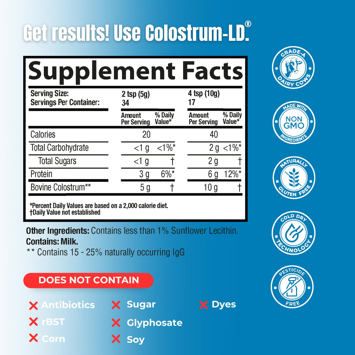 Colostrum-LD Poudre Liposomale 170 g - emballage