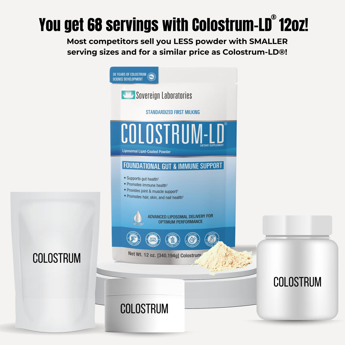 Colostrum-LD Poudre Liposomale 340g avec cuillère doseuse