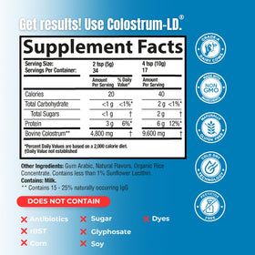 Colostrum-LD Poudre Liposomale 6 oz Vanille, emballage
