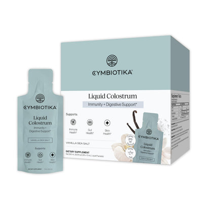 Colostrum liquide CYMBIOTIKA sachets avec saveur vanille au sel de mer