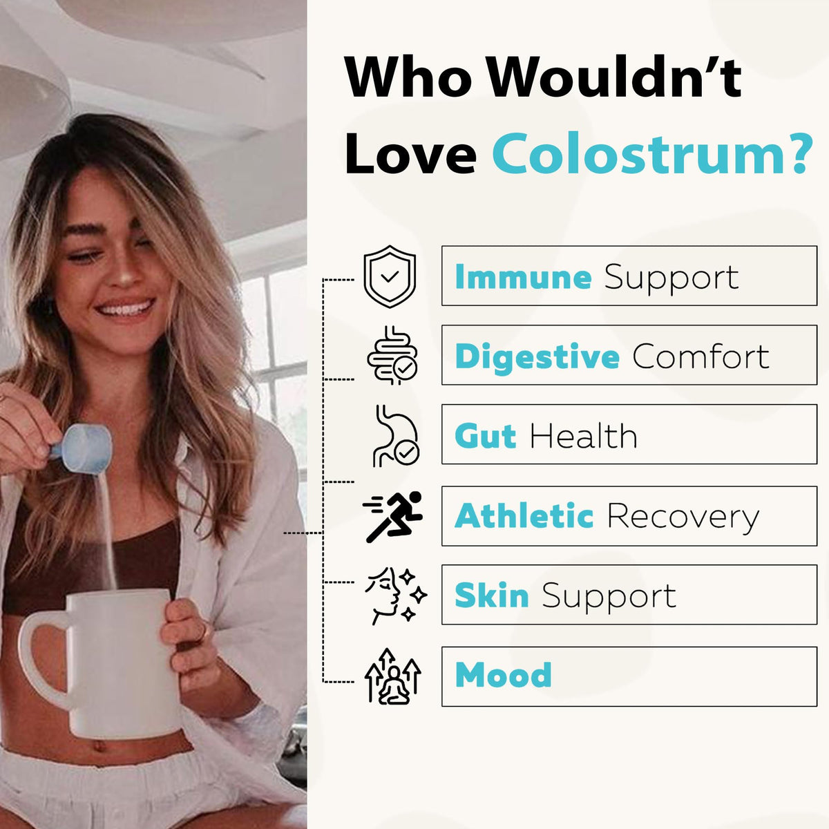 Colostrum™ Premium Poudre Nutragenis 91g vue arrière